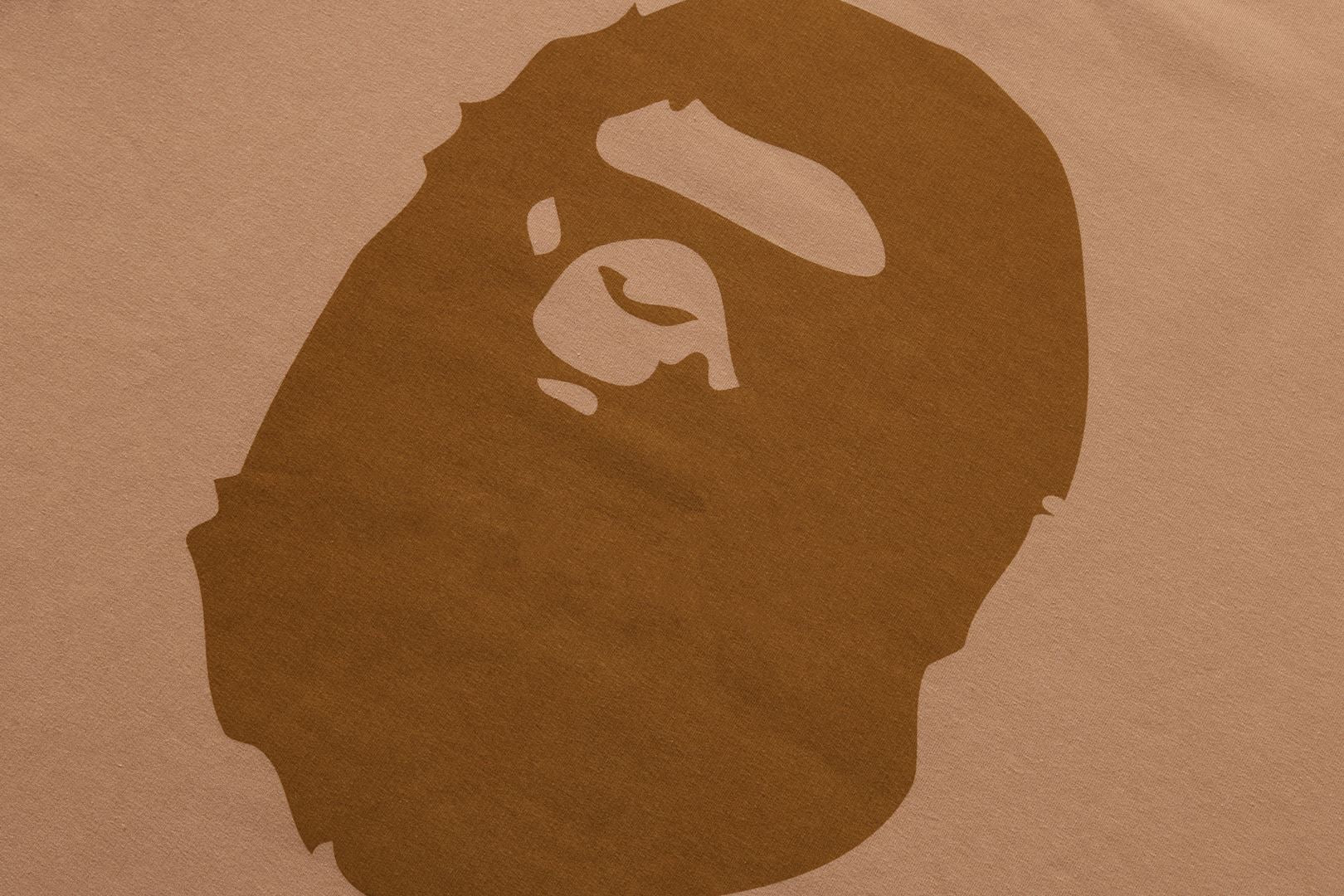 A BATHING APE® Ape Head Brushed Cotton Tee | Bape official website