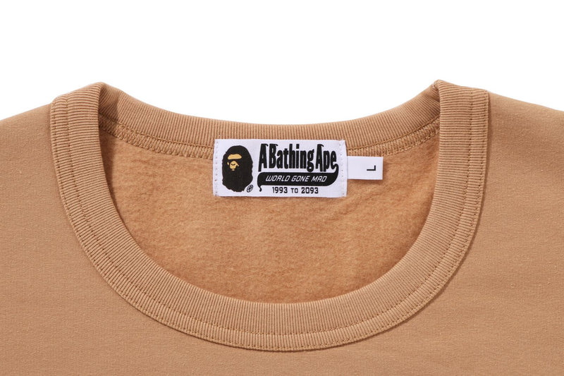 APE HEAD BRUSHED COTTON L/S TEE