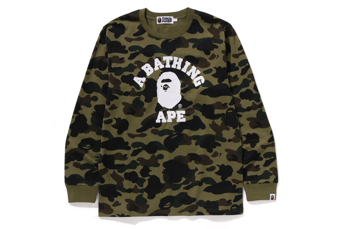 1ST CAMO COLLEGE L/S TEE