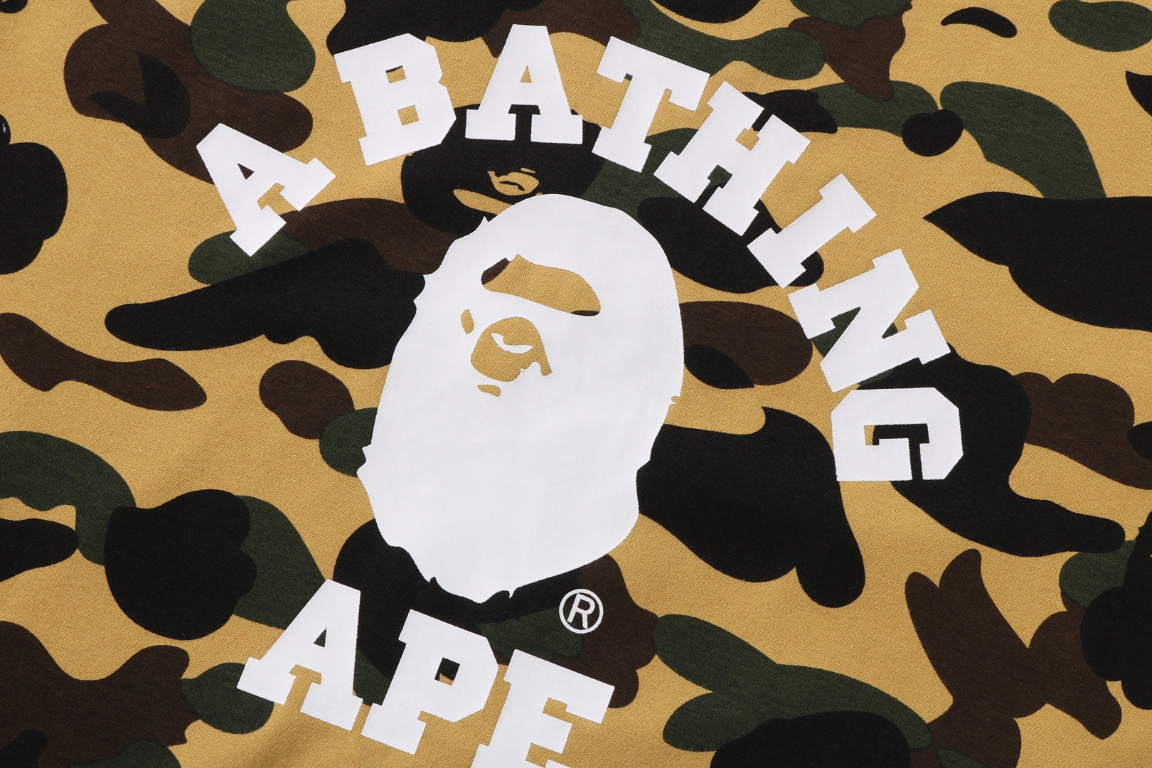 Bathing ape 1st 2024 camo college tee