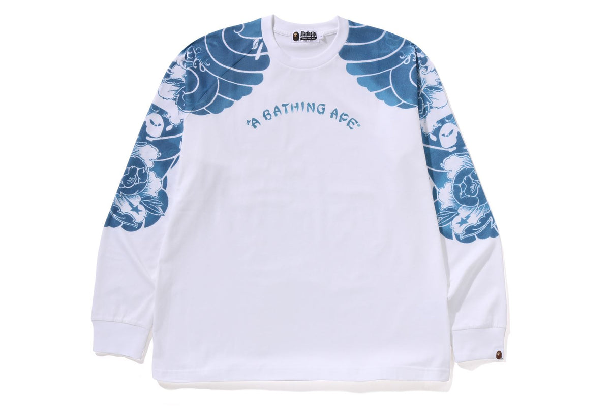 JAPANESE TATTOO MOTIF RELAXED FIT L/S TEE