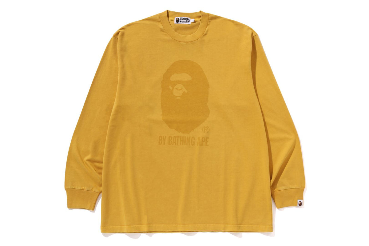 GARMENT DYE BY BATHING APE RELAXED FIT L/S TEE