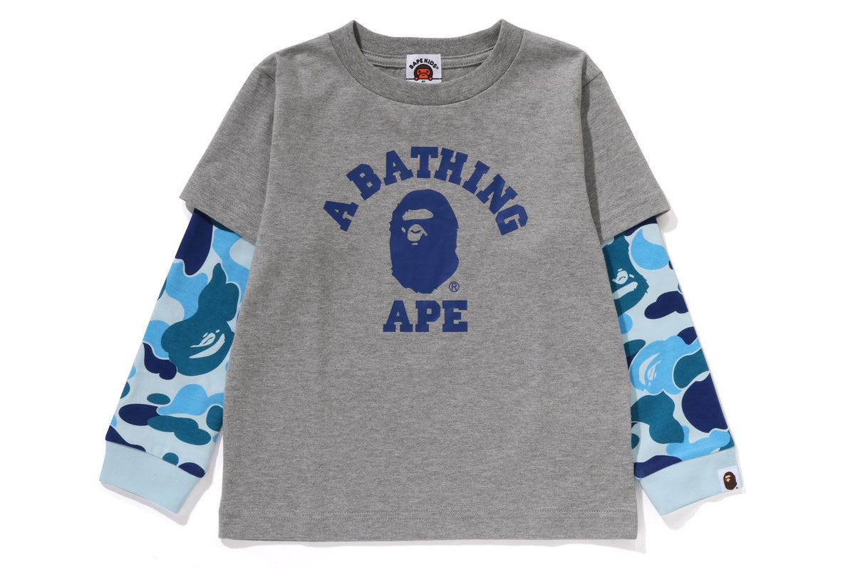 ABC CAMO COLLEGE LAYERED SLEEVES L/S TEE