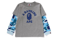 ABC CAMO COLLEGE LAYERED SLEEVES L/S TEE