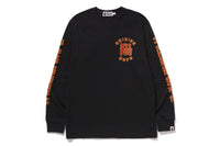 A RISING BAPE L/S TEE