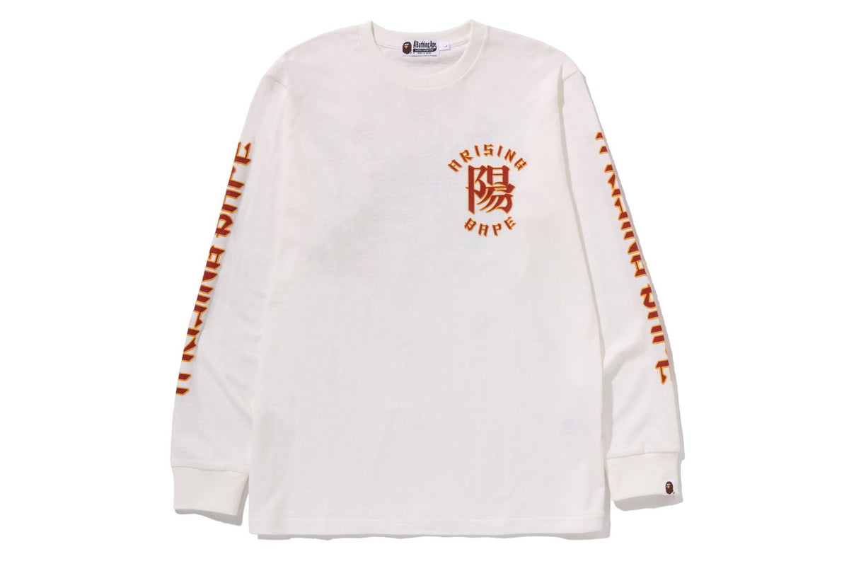 A RISING BAPE L/S TEE
