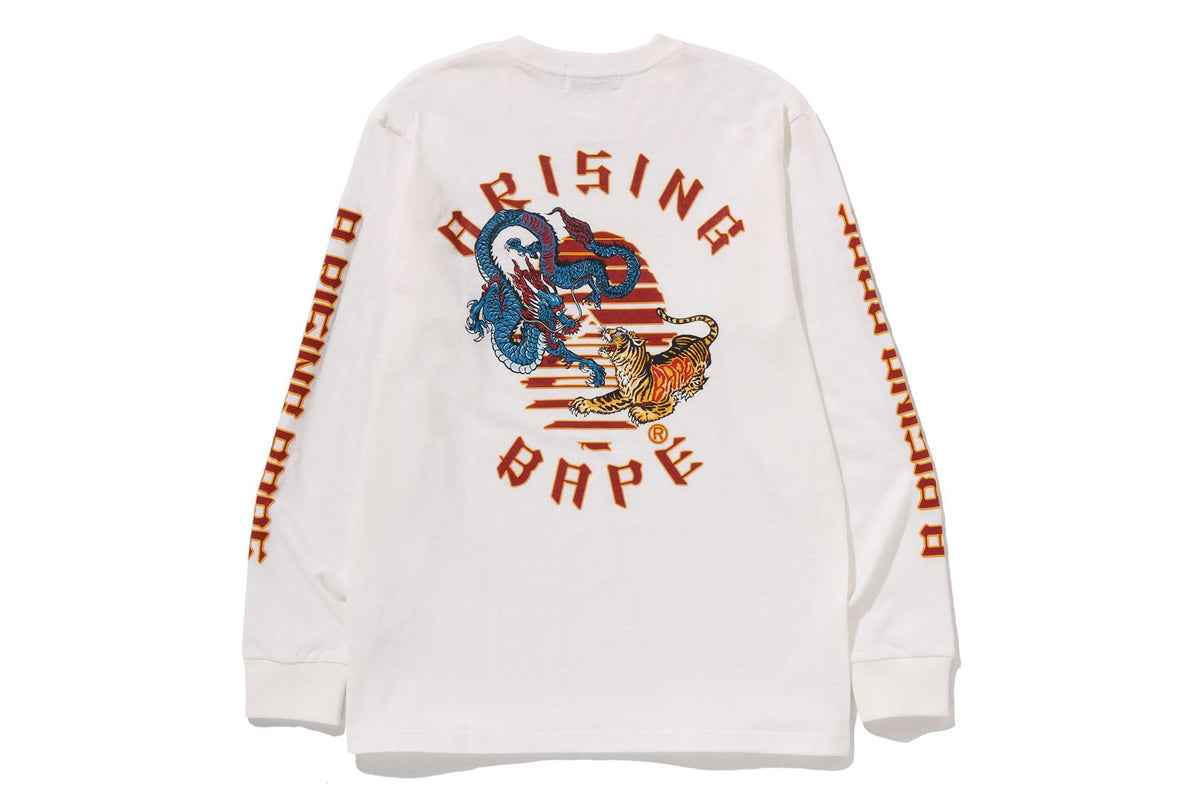 A RISING BAPE L/S TEE