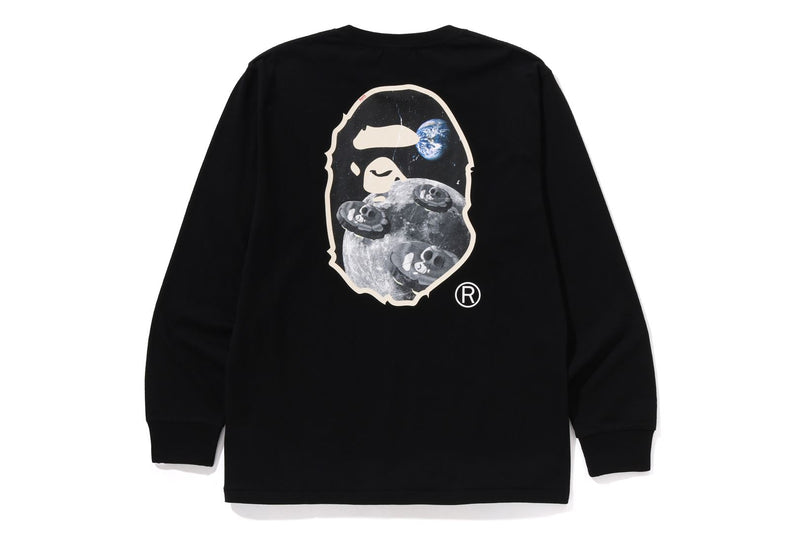 MOON APE HEAD OLD PHOTO L/S TEE