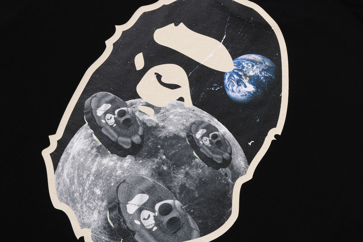 MOON APE HEAD OLD PHOTO L/S TEE