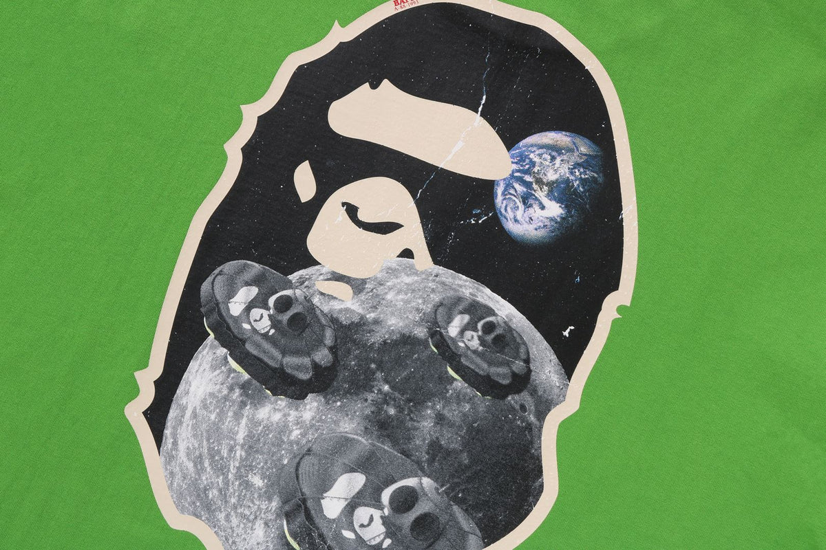 MOON APE HEAD OLD PHOTO L/S TEE
