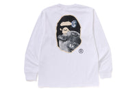 MOON APE HEAD OLD PHOTO L/S TEE