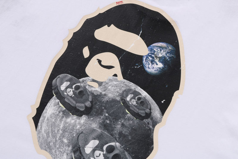 MOON APE HEAD OLD PHOTO L/S TEE