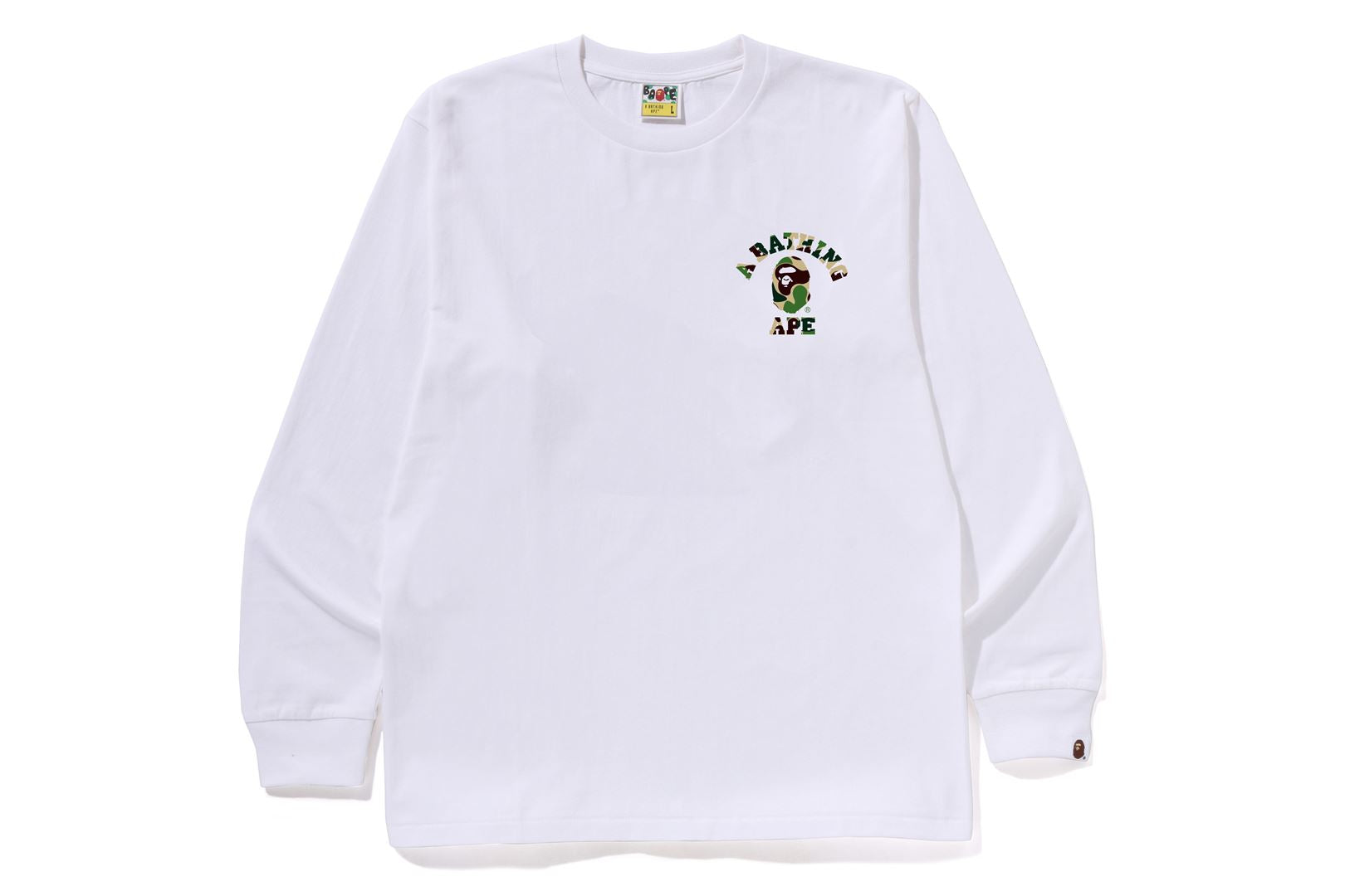 A BATHING APE® Abc Camo College ATS Ls Tee | Bape official website