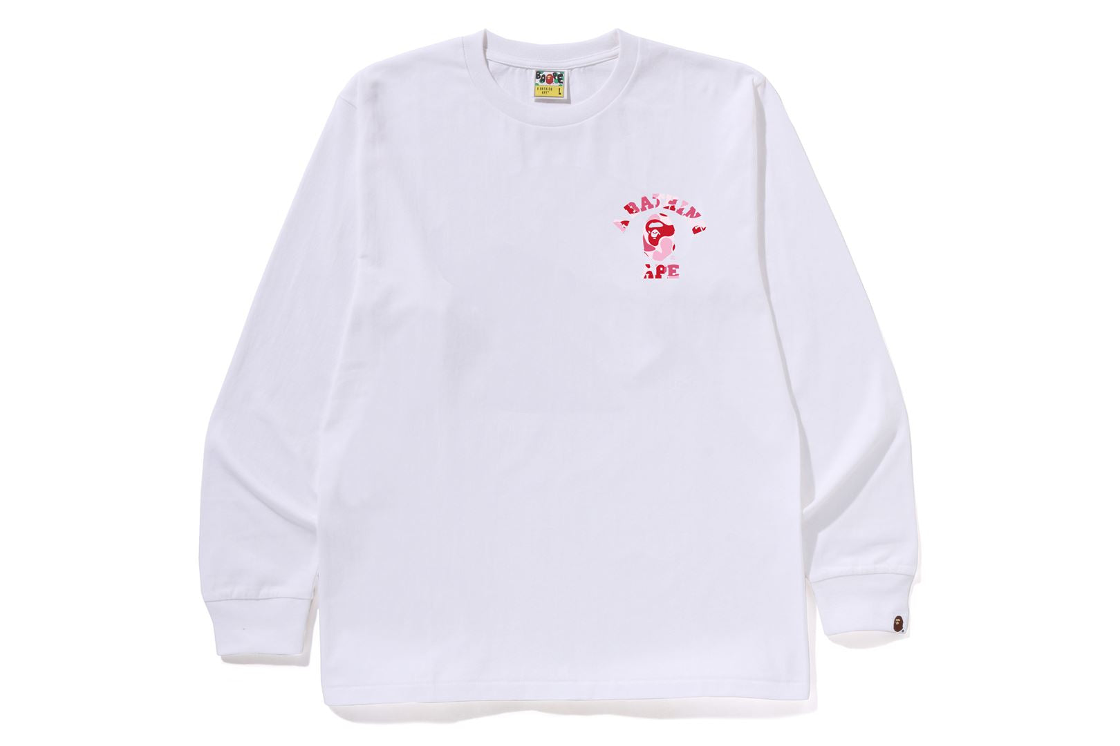 A BATHING APE® Abc Camo College ATS Ls Tee | Bape official website