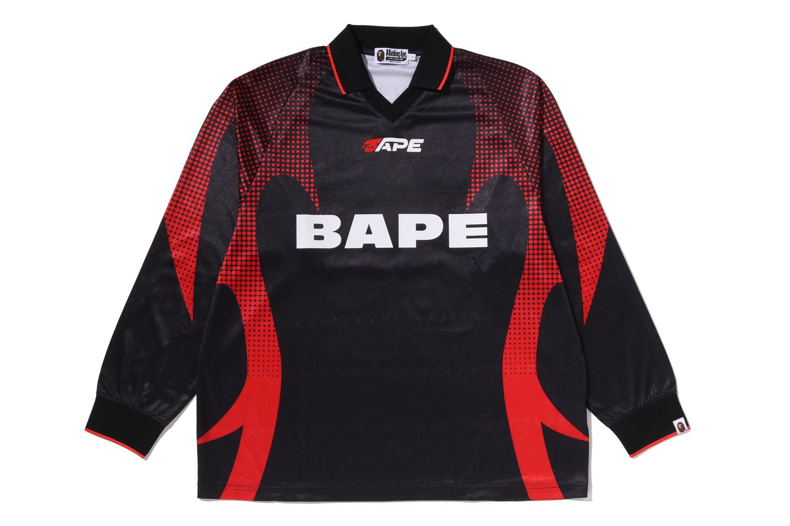 A BATHING APE® Ape Flame Monogram Jacquard Logo Relaxed Fit
