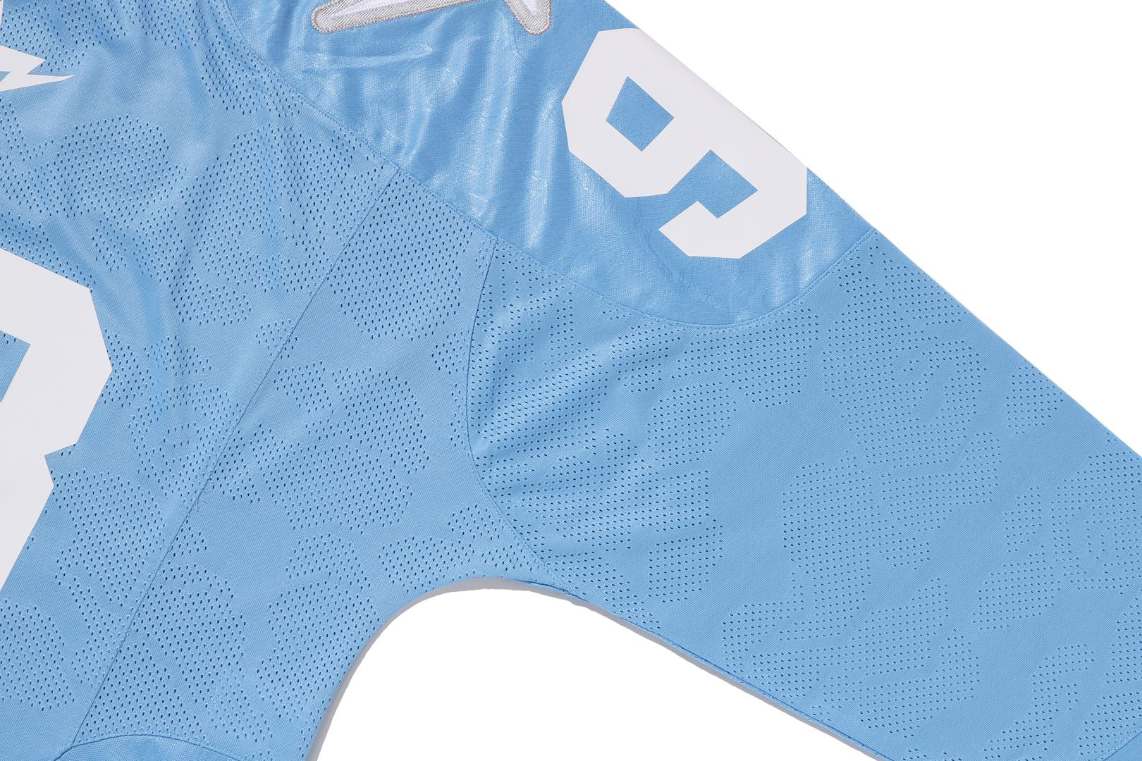 A BATHING APE® Line Camo Multi Logo Cropped Fit Football Jersey
