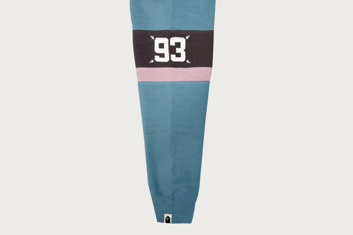 BY BATHING APE STRIPED RUGBY SHIRT