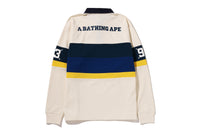 BY BATHING APE STRIPED RUGBY SHIRT