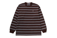 ONE POINT STRIPE RELAXED FIT LS TEE