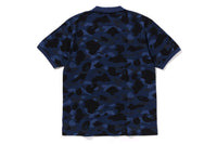 COLOR CAMO LARGE APE HEAD RELAXED FIT POLO SHIRT