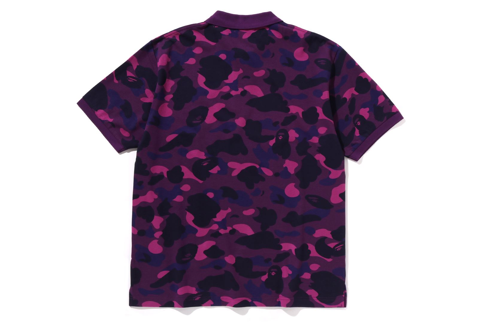 COLOR CAMO LARGE APE HEAD RELAXED FIT POLO SHIRT uk.bape