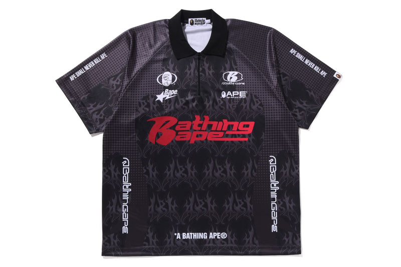 FLAME PATTERN OVERALL PRINT TEE