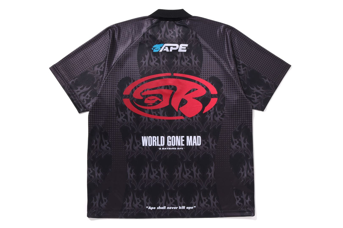 FLAME PATTERN OVERALL PRINT TEE