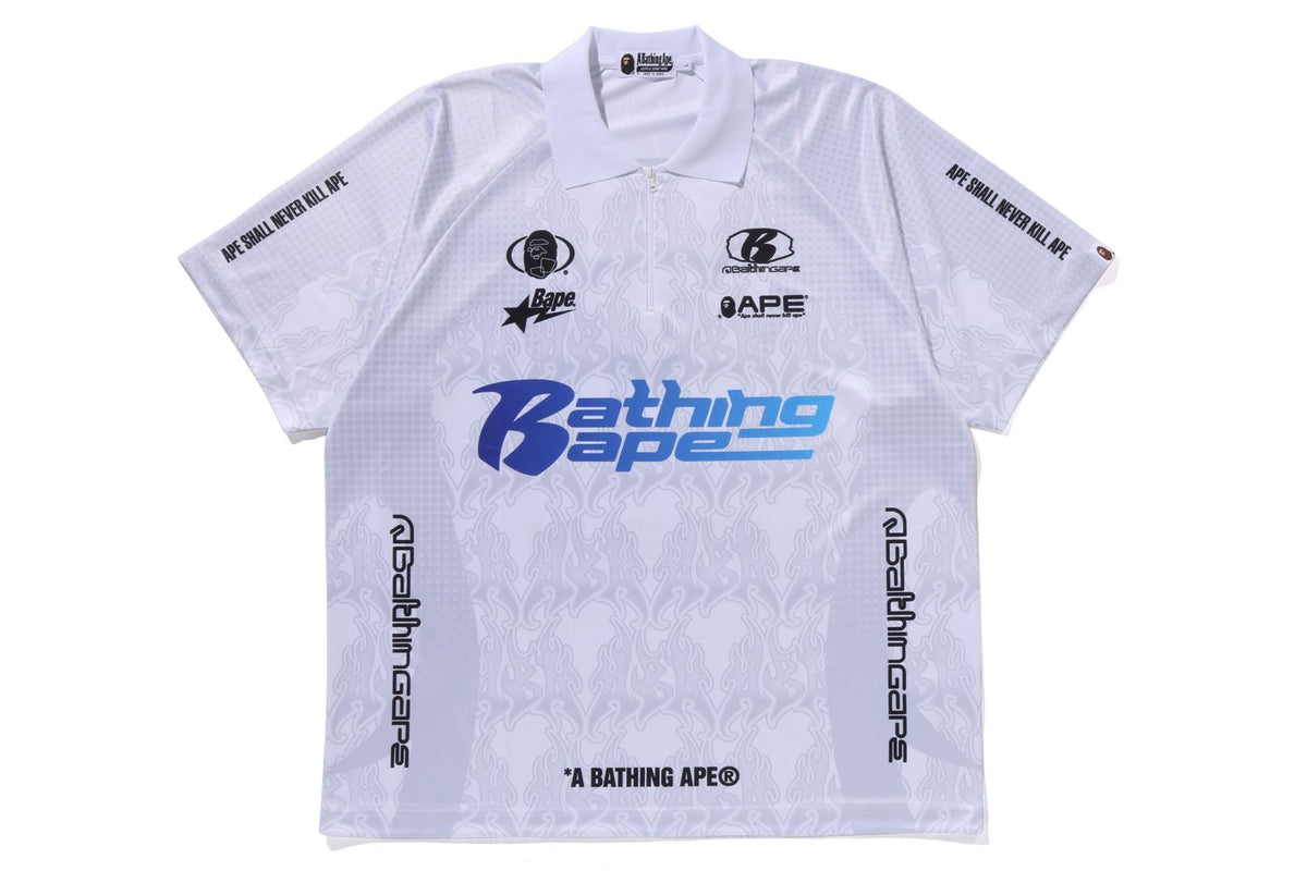 FLAME PATTERN OVERALL PRINT TEE