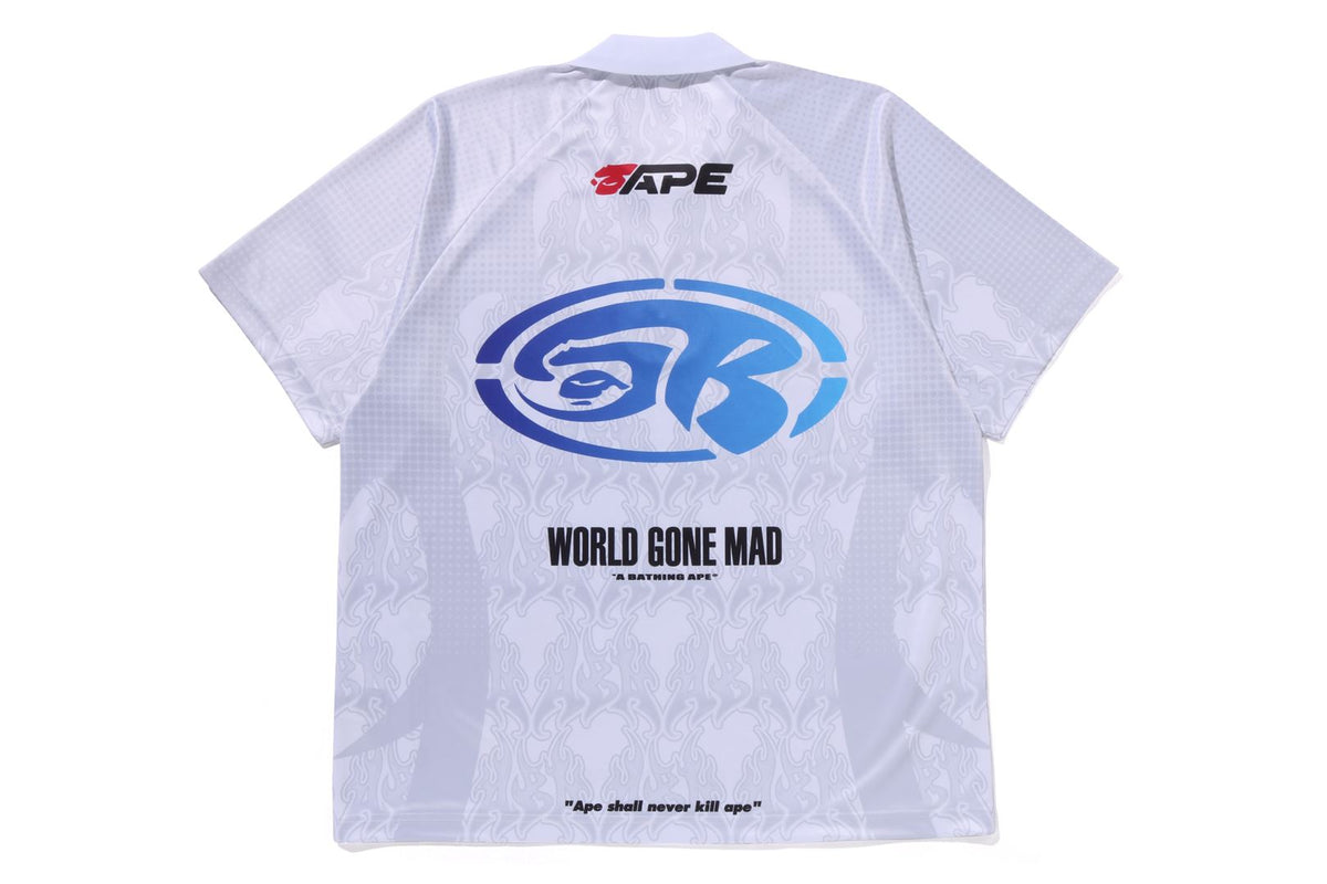 FLAME PATTERN OVERALL PRINT TEE