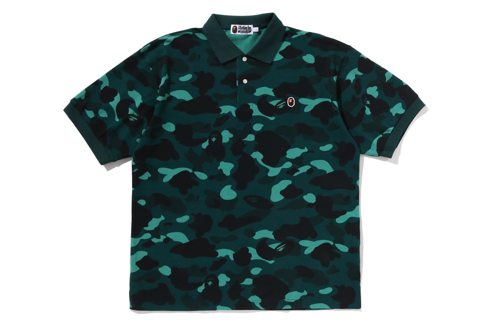 トップス A Bathing Ape 1ST CAMO ONE POINT POLO S A BATHING APE CAMO ONE POINT POLO – Social Status