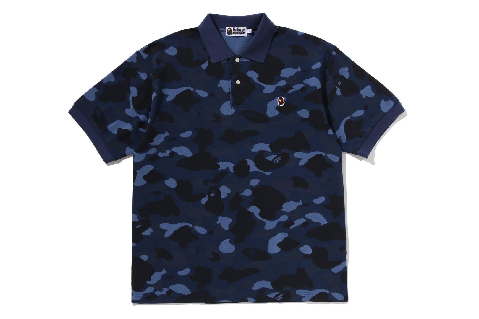 A BATHING APE® Color Camo One Point Relaxed Fit Polo | Bape