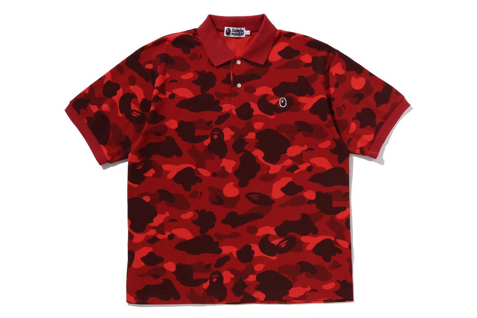 A BATHING APE® Color Camo One Point Relaxed Fit Polo | Bape