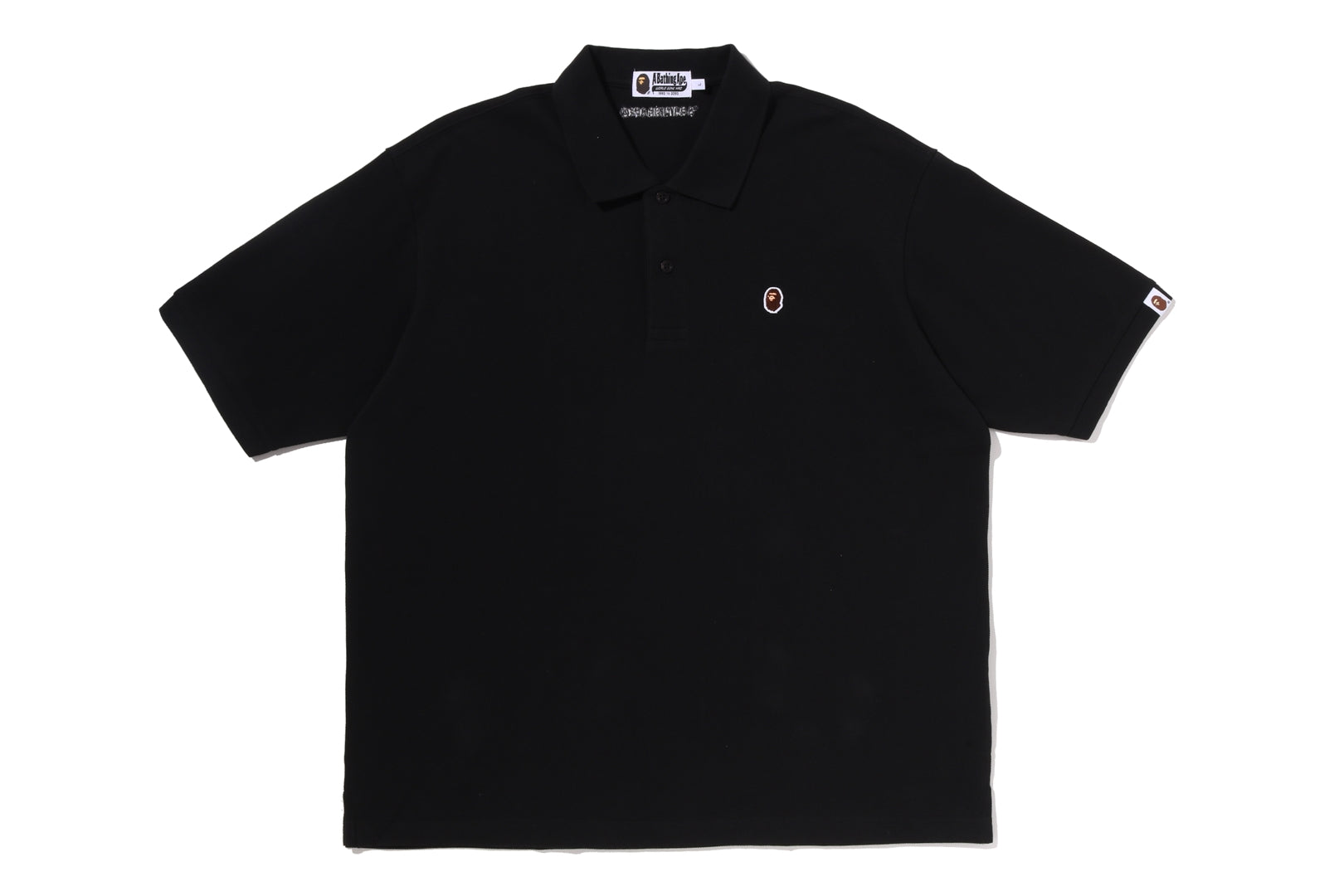 A BATHING APE ワンポイント リラックスフィット ポロシャツ 黒 L A BATHING APE® One Point Relaxed Fit Polo | Bape official website