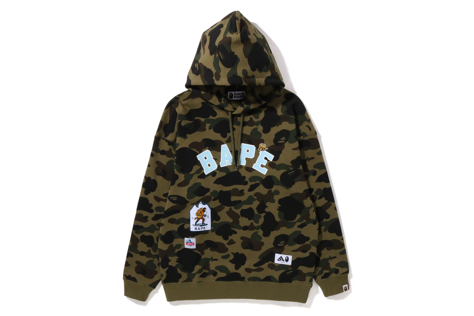 A BATHING APE® Multi Label 1st Camo Oversized Hoodie | Bape