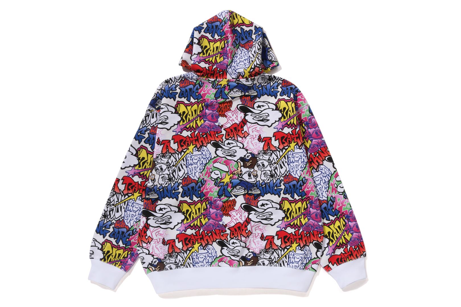 GRAFFITI PATTERN PULLOVER HOODIE – uk.bape.com