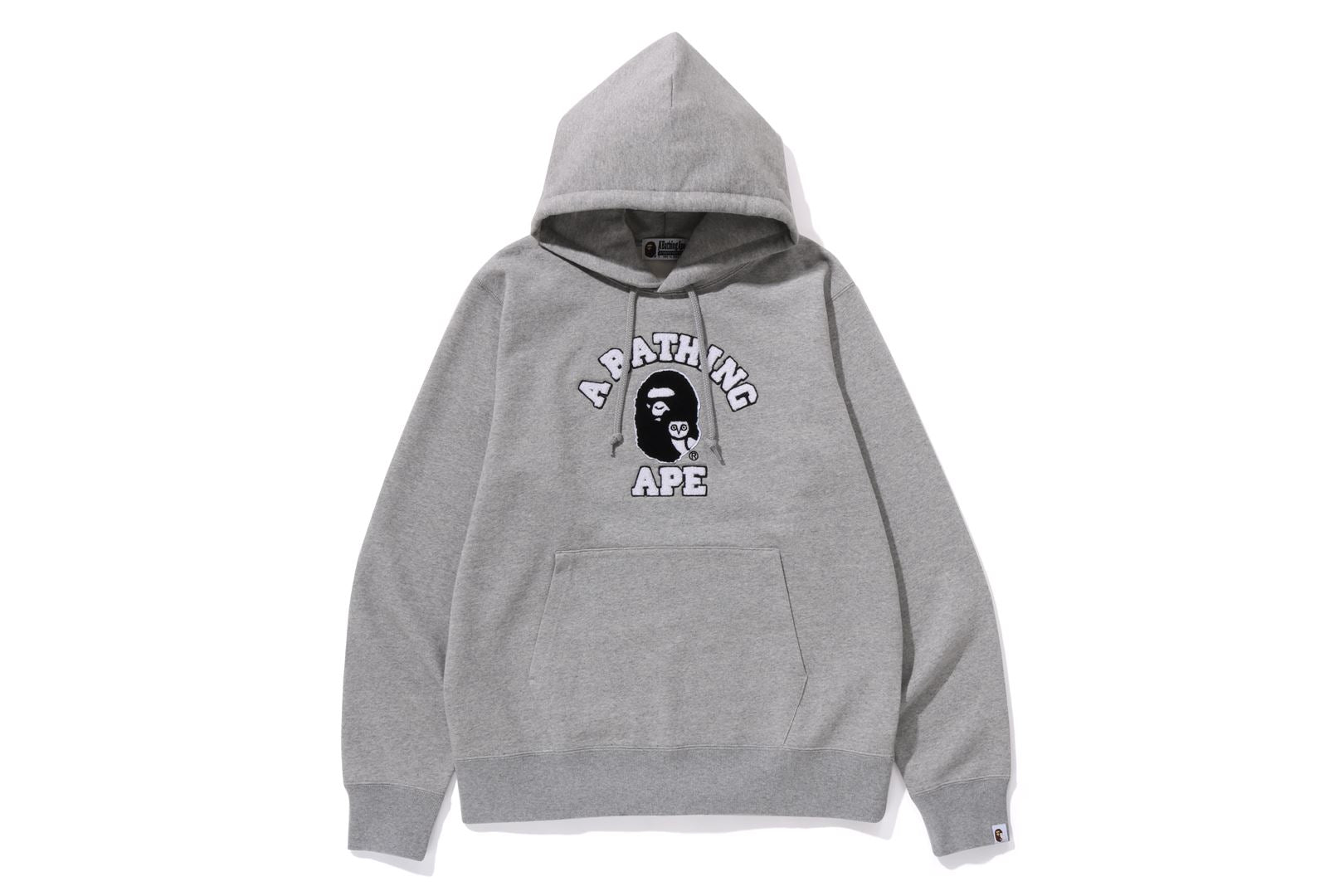 Bape mens shops gray hoodie