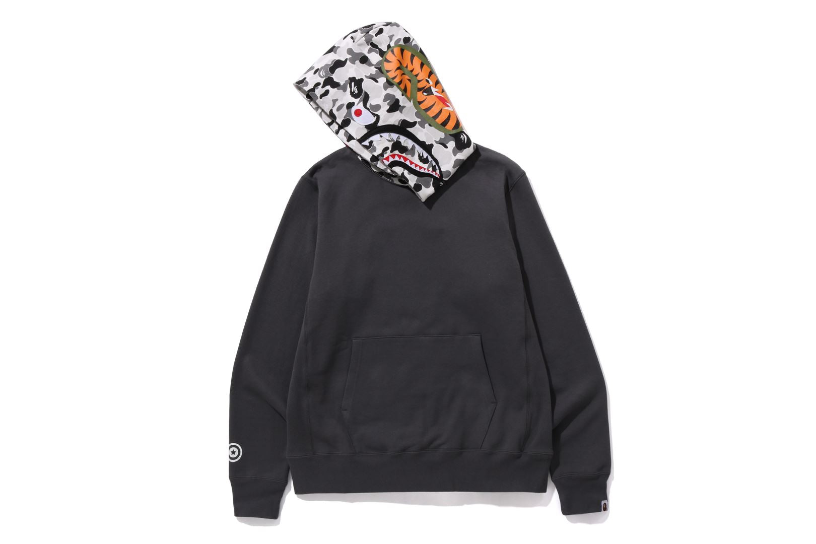 Bape shark pullover deals hoodie black