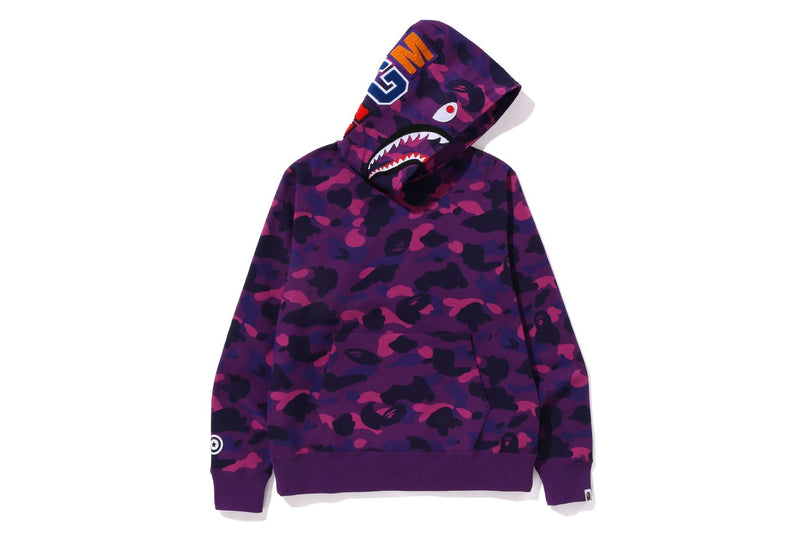 COLOR CAMO SHARK PULLOVER HOODIE