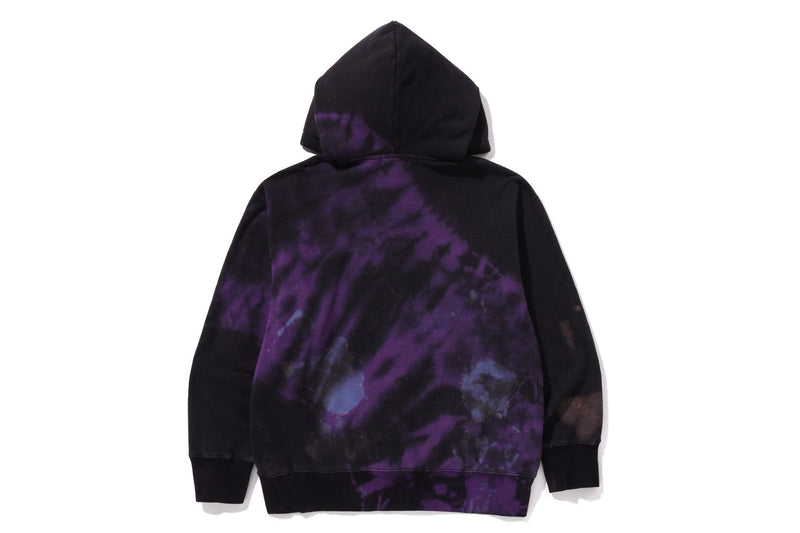 TIE DYE COLLEGE RELAXED FIT PULLOVER HOODIE