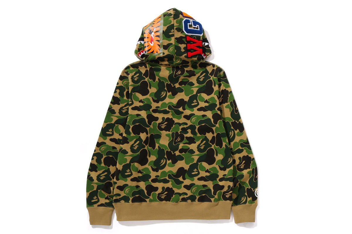 ABC CAMO SHARK HALF ZIP PULLOVER HOODIE