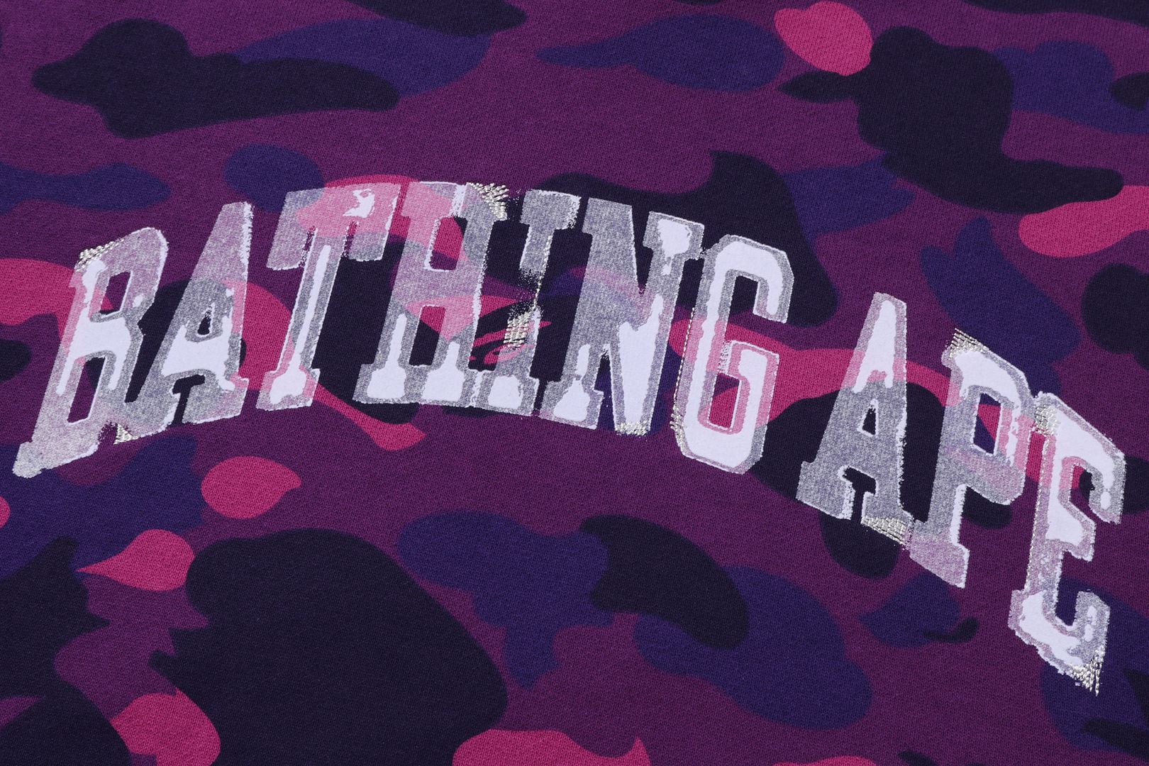 A BATHING APE BAPE PURPLE CAMO ポロシャツ シャツ BAPE Purple camo