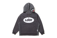 BAPE X KAZUKI LOGY HALF ZIP SHARK RELAXED FIT PULLOVER HOODIE