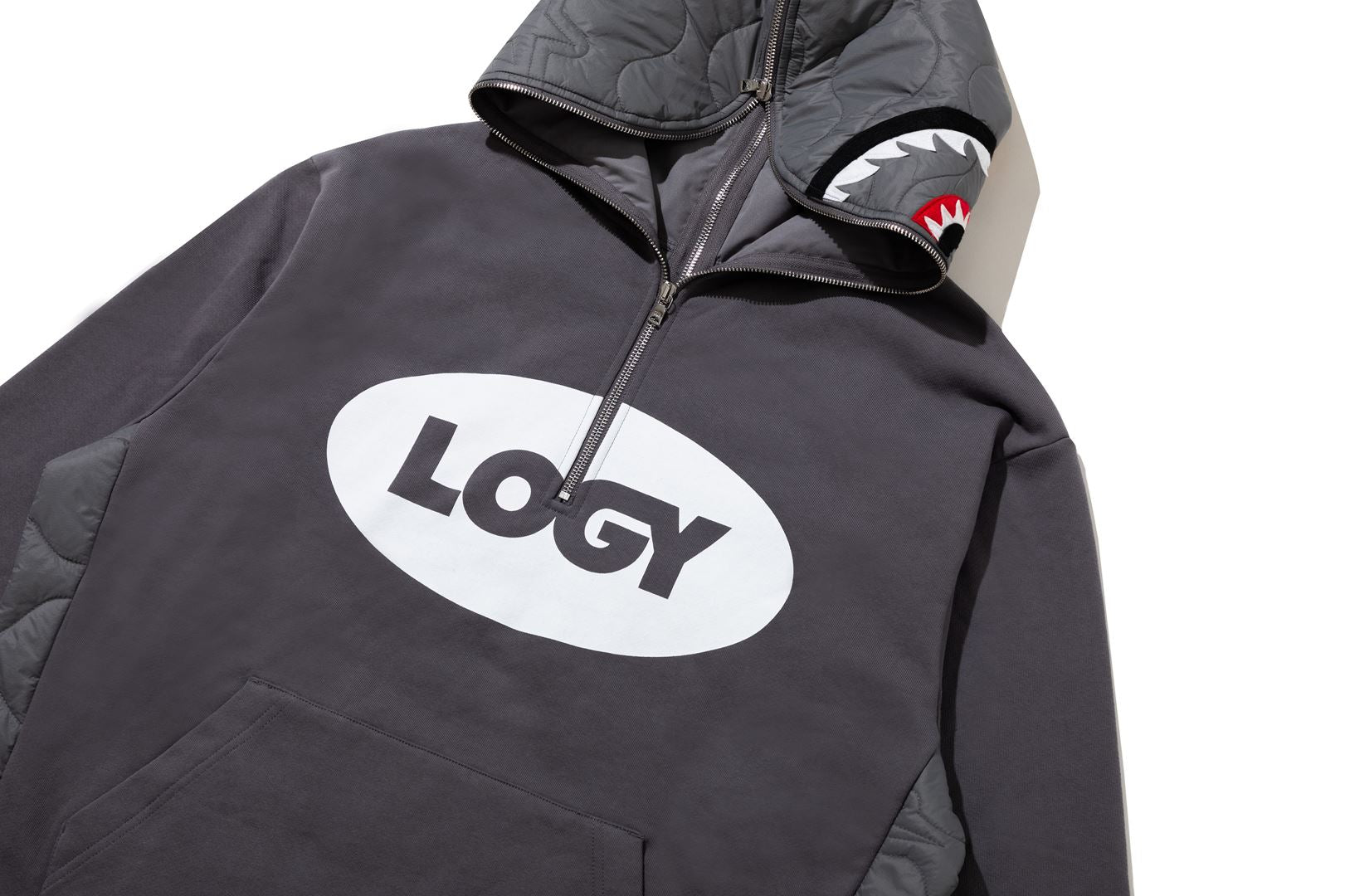 A BATHING APE® BAPE By Kazuki Kuraishi Half Zip Shark Relaxed Fit