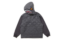 BAPE X KAZUKI LOGY HALF ZIP SHARK RELAXED FIT PULLOVER HOODIE