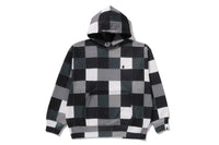 MULTI COLOR PATCHWORK PULLOVER HOODIE