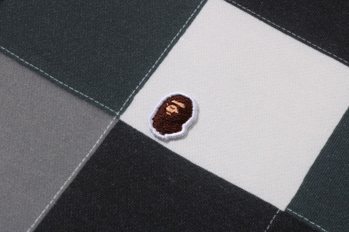 MULTI COLOR PATCHWORK PULLOVER HOODIE