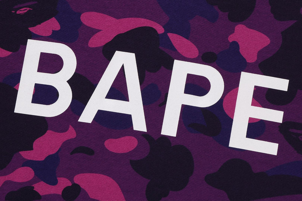 COLOR CAMO BAPE PULLOVER HOODIE