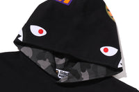 COLOR CAMO SHARK PULLOVER HOODIE