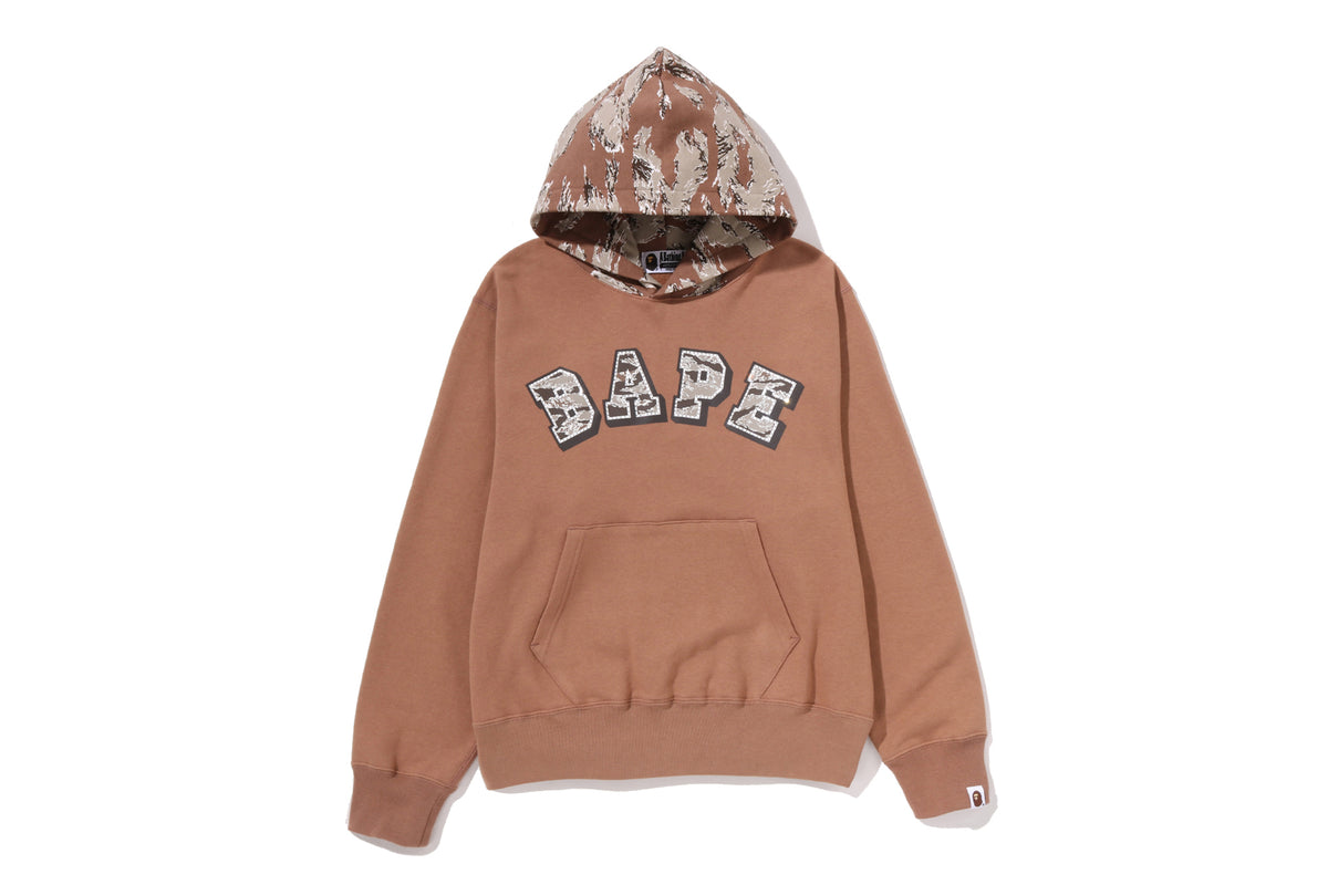 TIGER CAMO BAPE LOGO PULLOVER HOODIE