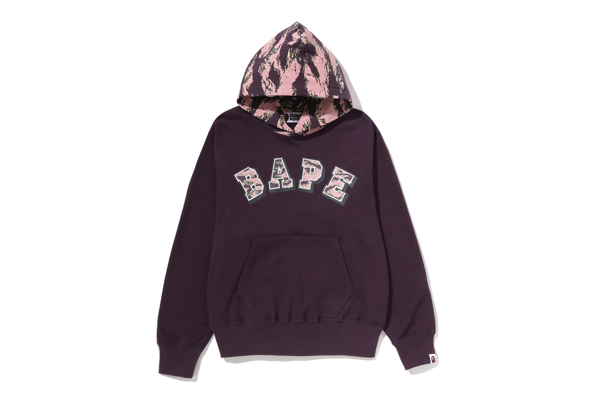 TIGER CAMO BAPE LOGO PULLOVER HOODIE